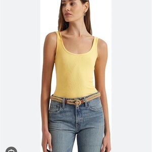 Ralph Lauren Sunny Yellow Tank Top Large